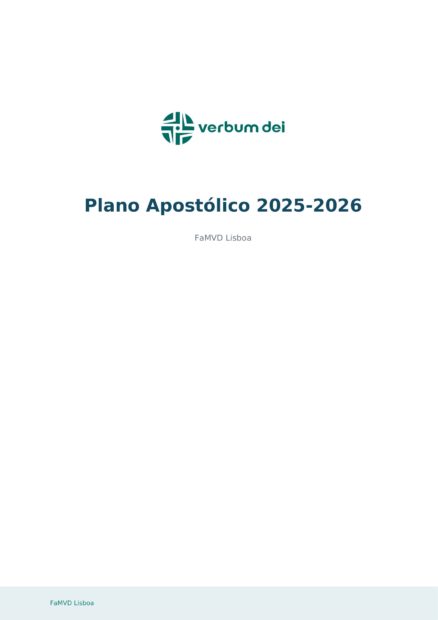 Plano Apostólico FaMVDLx 2025-2026